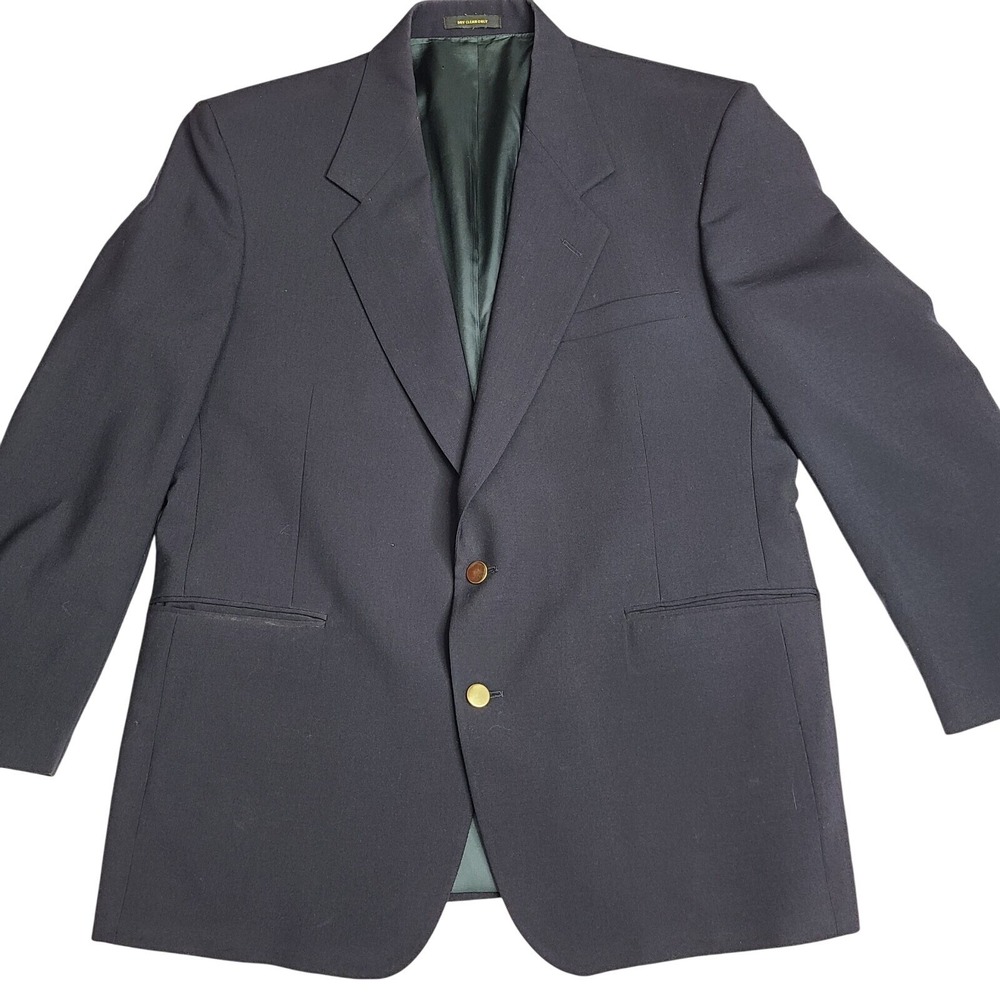 Givenchy Monsieur Navy Blue Sport‎ Coat Blazer Made in USA Sz 43 R